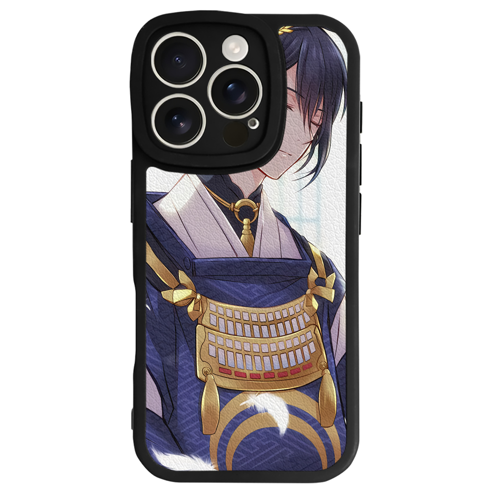 （画像用） 刀剣乱舞 Touken Ranbu 【iPhone 16シリーズ対応】シリコンスマホケース（レザー調） 材質：シリコン